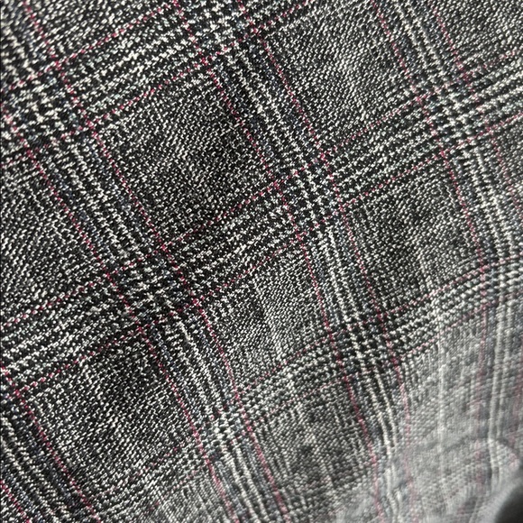 Abercrombie & Fitch Gray Simone High-rise Ankle Flare Plaid Pants - Picture 4 of 4